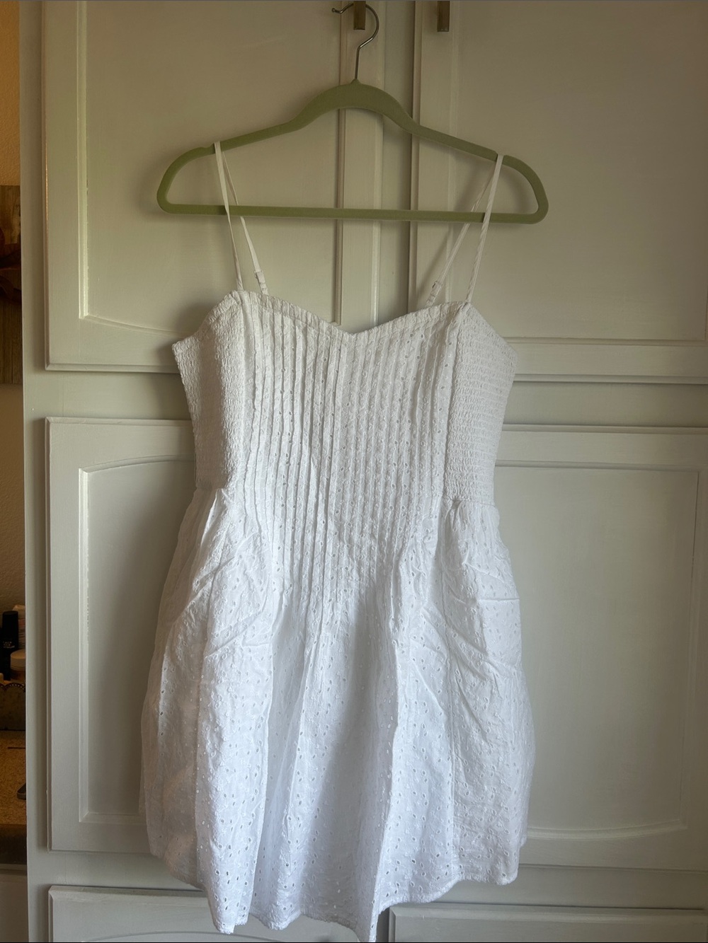 American Eagle Outfitters White Eyelet Sundress